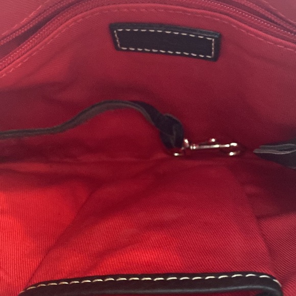 Dooney & Burke Purse (Multi-Color / Lady Bug) w/Gold Hardware. - Picture 9 of 11